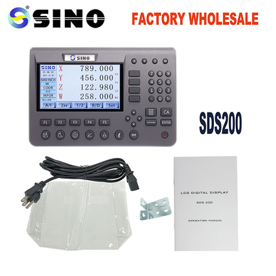 SDS200 SINO سیستم بازخوانی دیجیتال 4 محور DRO دستگاه اندازه گیری برای تراش آسیاب Edm TTL