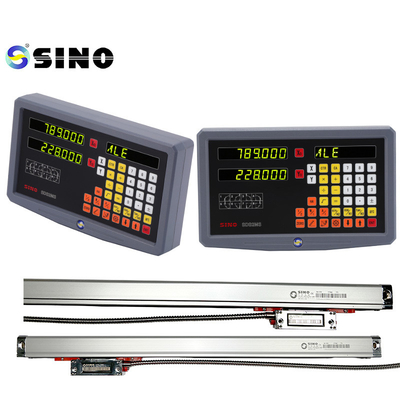 SINO SDS2MS خواندن دیجیتال دو محور نوری با زاویه خطی کدگر طول 7-102 سانتی متر برای ماشین آسیاب