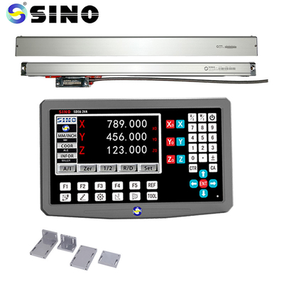 سنسور شیشه ای DRO نمایشگر مقیاس خطی سیستم خواندن دیجیتال 3 محور SINO SDS6-3VA خواندن LCD