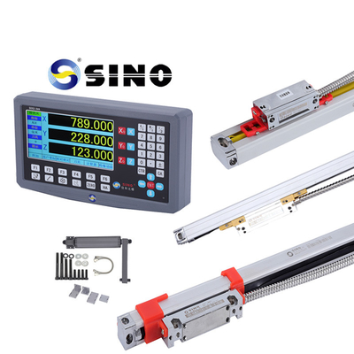 مجموعه ابزار اندازه گیری Taper با SINO SDS2-3VA 3 محور DRO سیستم خواندن دیجیتال و KA300 Glass Linear Ruler