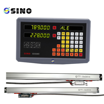 SDS 2MS AC 100 ~ 240V سیستم خواندن دیجیتال DRO 2 محور KA300 سیستم مقیاس مغناطیسی با اصلاح خط خطی