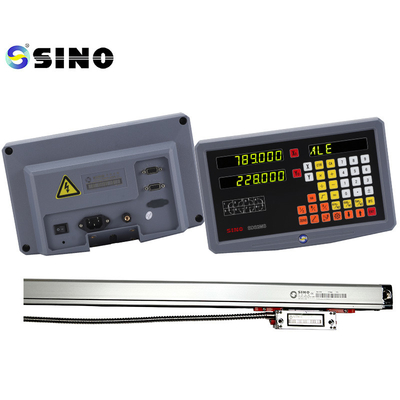 SINO 2 محور سیستم خواندن دیجیتال SDS2MS DRO چند منظوره با مقیاس خطی شیشه ای برای ماشین چرخ دار