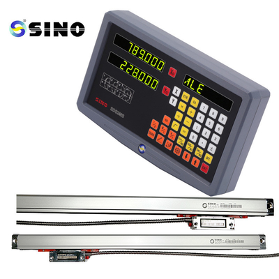 SINO SDS 2MS DRO کیت های مقیاس خطی شیشه ای برای فرش چرخ TTL 2 محور سیستم ابزار تست خواندن دیجیتال