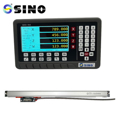 مجموعه کامل 4 محور LCD Digital Readout DRO Glass Linear Scale Encoder Sensor برای چرخ فرش