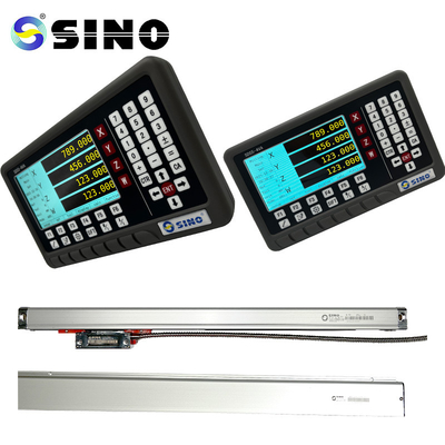 مقیاس خطی شیشه ای خاکستری با چهار محور DRO SINO SDS5-4VA سیستم شمارش دیجیتال ورودی
