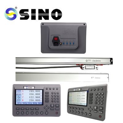 SINO 4 محور SINO سیستم خواندن دیجیتال SDS200 DRO فلزی LCD با کیت رمزگذاری خطی برای ماشین فریز