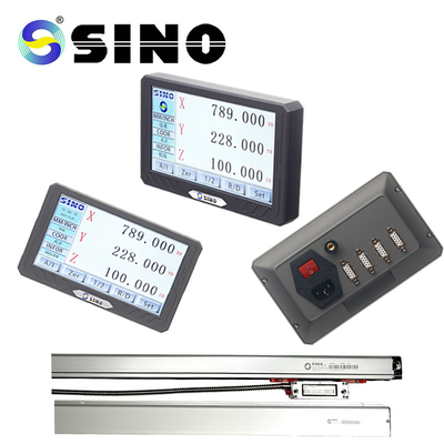 صفحه نمایش بازخوانی دیجیتال LCD SINO SDS200S Metal 3 Axis DRO Kit مقیاس گریتینگ انکودر