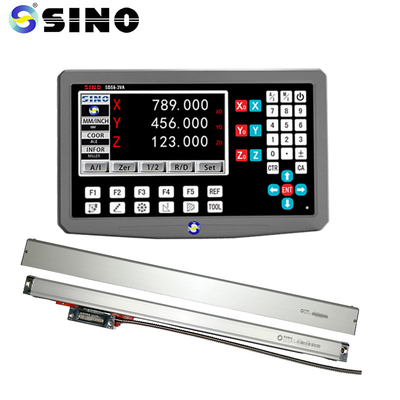 سنسور شیشه ای DRO نمایشگر مقیاس خطی سیستم خواندن دیجیتال 3 محور SINO SDS6-3VA خواندن LCD