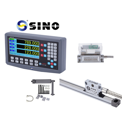 مجموعه ابزار اندازه گیری Taper با SINO SDS2-3VA 3 محور DRO سیستم خواندن دیجیتال و KA300 Glass Linear Ruler