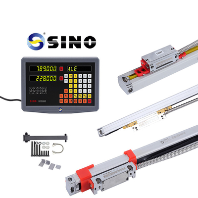 صفحه نمایش بازخوانی دیجیتال SINO SDS2MS دو محوره با دقت بالا با مقیاس شیشه ای خطی