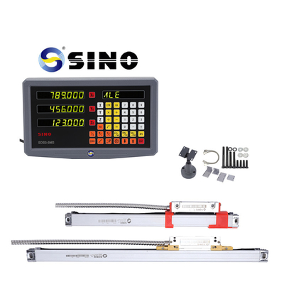 SINO سیستم خواندن دیجیتال SDS2-3MS نمایش دیجیتال خواندن DRO با سه محور رمزگذاری خطی برای ماشین تراش چرخ دار
