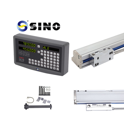 SDS6-2V SINO Dro 2 محور کیت سیستم خواندن دیجیتال با رمزگذاری خطی برای ماشین تراش چرخ دار