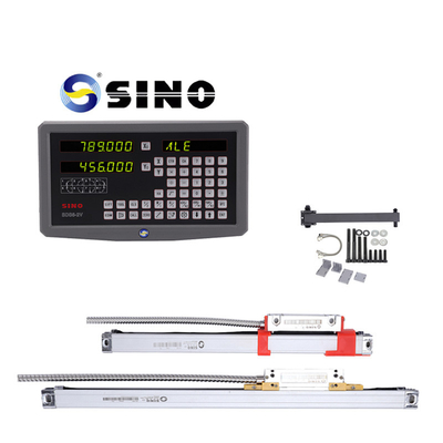SDS6-2V SINO Dro 2 محور کیت سیستم خواندن دیجیتال با رمزگذاری خطی برای ماشین تراش چرخ دار