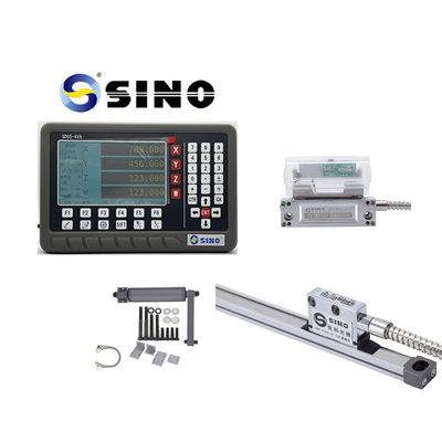 SINO SDS5-4VA صفحه نمایش دیجیتال DRO دستگاه چرخ دار کدگر دیجیتال شیشه مقیاس خطی