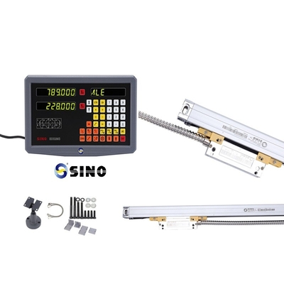 SINO مقیاس خطی RS422 سیگنال 2 محور خواندن دیجیتال Dro SDS2MS برای ماشین چرخ دار