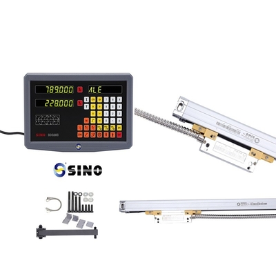 SINO SDS2MS خواندن دیجیتال دو محور زاویه نوری کدگر خطی طول 7-102 سانتی متر برای ماشین آسیاب