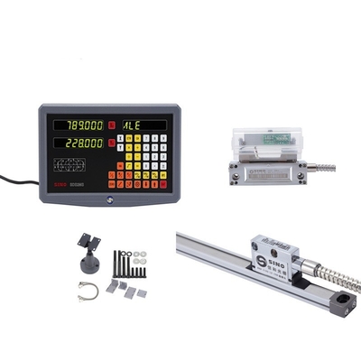 SDS 2MS DRO کیت های شیشه ای مقیاس خطی برای فرش چرخ TTL SINO 2 محور سیستم ابزار تست خواندن دیجیتال