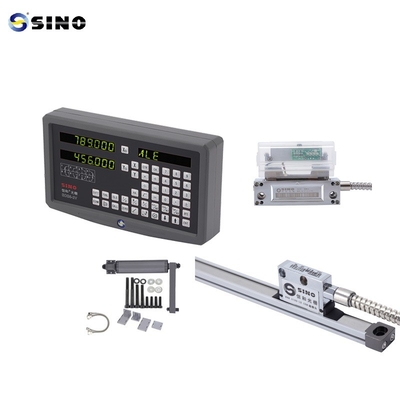 2 محور خواندن دیجیتال SINO SDS6-2V DRO با کیت فلزی LED دو فرمانده خطی برای ماشین فریز