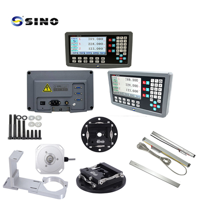 SINO SDS2-3VA 0.5um رزولوشن DRO 3 محور دیجیتال خواندن متر RS422 سیگنال برای چرخ چرخ