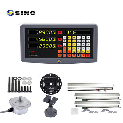 سیستم خواندن دیجیتال SINO SDS2-3MS برای ماشین آلات چرخ دار و فریزینگ با نمایشگر عددی سه محوری