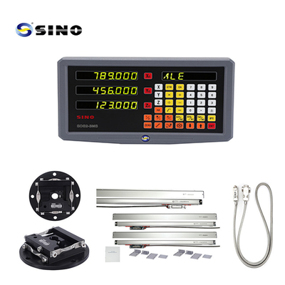 سیستم خواندن دیجیتال SINO SDS2-3MS برای ماشین آلات چرخ دار و فریزینگ با نمایشگر عددی سه محوری