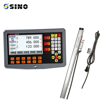 3- محور DRO خواندن دیجیتال SINO SDS2-3VA DRO با یک رمزگذاری مقیاس خطی برای ماشین چرخ دار
