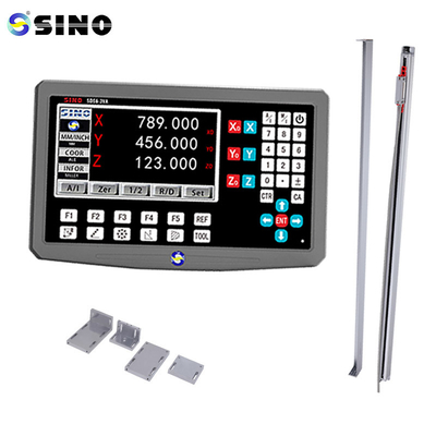 مجموعه کامل از SINO 3 محور DRO Digital Reading Case فلزی برای ماشین فرش چرخ دار KA-300 مقیاس شیشه ای خطی