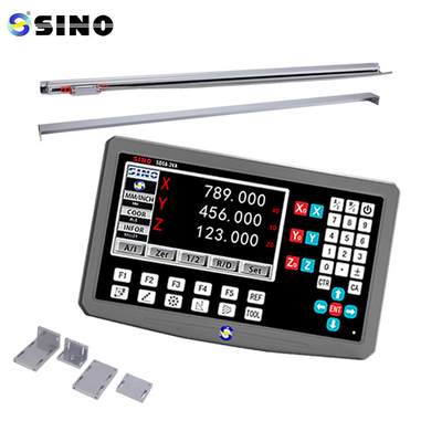 مجموعه کامل از SINO 3 محور DRO Digital Reading Case فلزی برای ماشین فرش چرخ دار KA-300 مقیاس شیشه ای خطی