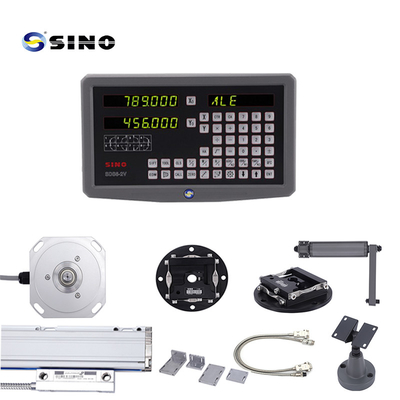 SDS6-2V SINO سیستم خواندن دیجیتال دو محور با لوله مقیاس خطی شیشه ای برای آسیاب چرخ دار