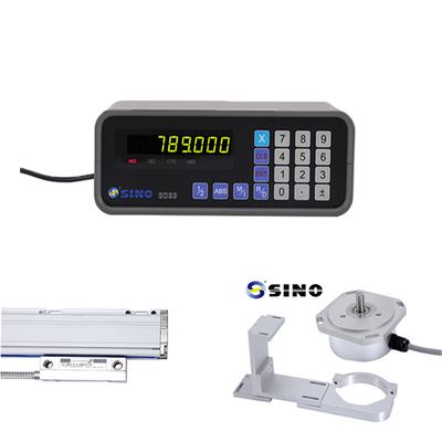 SINO SDS3-1 واحد محور سیستم نمایش دیجیتال کیت شیشه ای مقیاس انکودر خطی برای ماشین آسیاب چرخ دار