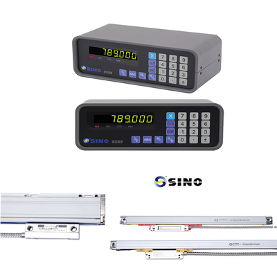 SINO SDS3-1 واحد محور سیستم نمایش دیجیتال کیت شیشه ای مقیاس انکودر خطی برای ماشین آسیاب چرخ دار