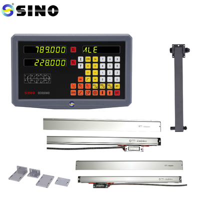 SINO مقیاس خطی RS422 سیگنال 2 محور خواندن دیجیتال Dro SDS2MS برای ماشین چرخ دار