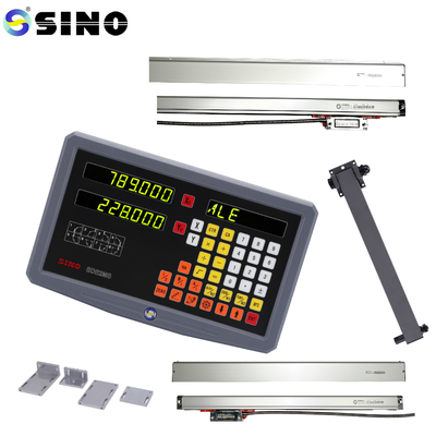 SDS 2MS DRO کیت های شیشه ای مقیاس خطی برای فرش چرخ TTL SINO 2 محور سیستم ابزار تست خواندن دیجیتال