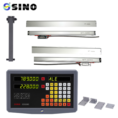SINO SDS2MS خواندن دیجیتال دو محور زاویه نوری کدگر خطی طول 7-102 سانتی متر برای ماشین آسیاب