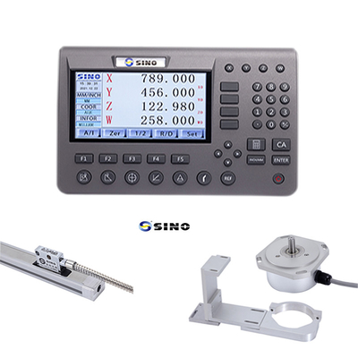 SINO سیستم خواندن دیجیتال 3 محور SDS200 DRO فلزی LCD با شیشه کیت رمزگذاری خطی برای ماشین فریز