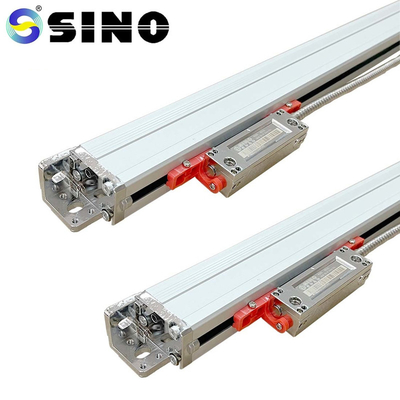 SINO KA600-2000mm DRO مقیاس شیشه ای خطی با TTL 5um Rating Ruler Encoder برای آسیاب چرخ دار