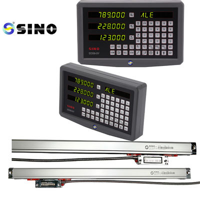 قیمت خوب دستگاه تراش مقیاس خطی مقیاس خطی شیشه ای SINO SDS6-3V DRO 3 Axis 1um آنلاین