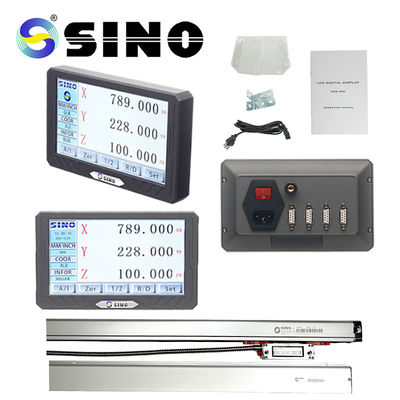 قیمت خوب SINO SDS200S 3 محوره LCD با صفحه نمایش تمام لمسی کیت های بازخوانی دیجیتال DRO گریتینگ خط کش روتاری رمزگذار آنلاین