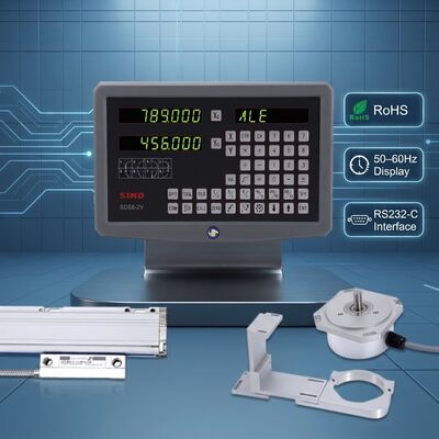 قیمت خوب سیستم SINO Digital Readout DRO، سازگار با RoHS، صفحه نمایش LED 50 ′′ 60Hz، رابط ارتباطی RS232-C آنلاین