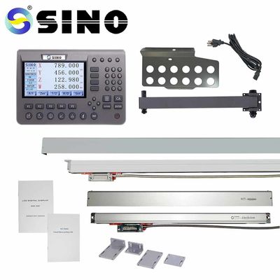 قیمت خوب دستگاه فرز ال سی دی فلزی دو محوره DRO 0.005mm رزولوشن عملی آنلاین